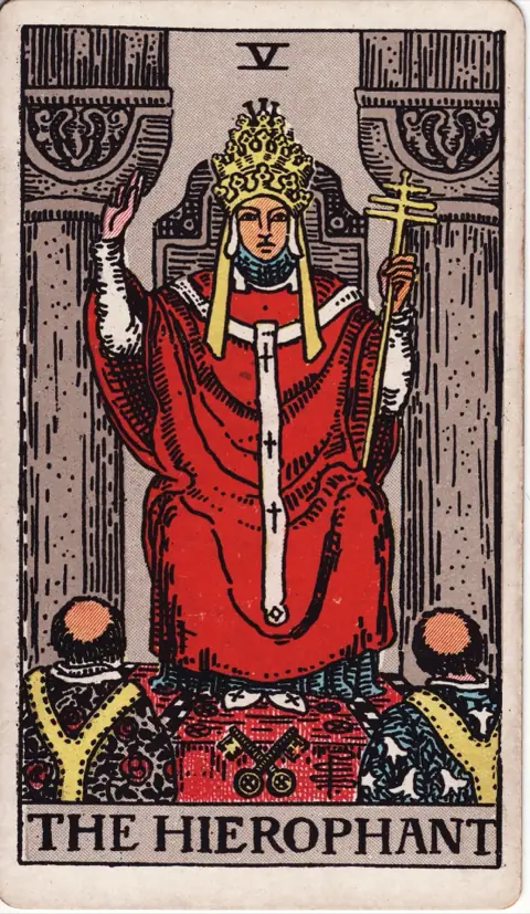 The Hierophant, from the 1909 Rider-Waite-Smith deck